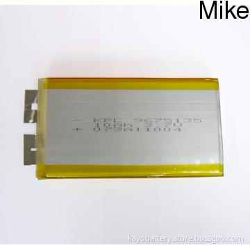 KPL8644135 li polymer battery 5000mAh 3.7V, 8.4 x 66 x 135mm, 120g